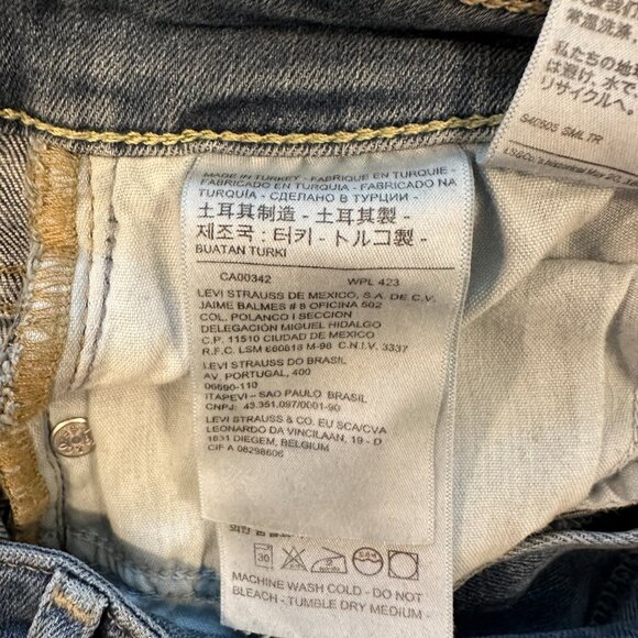 Levi's 721 High Rise Skinny Light Blue Womens Size 26 Premium - Picture 8 of 11